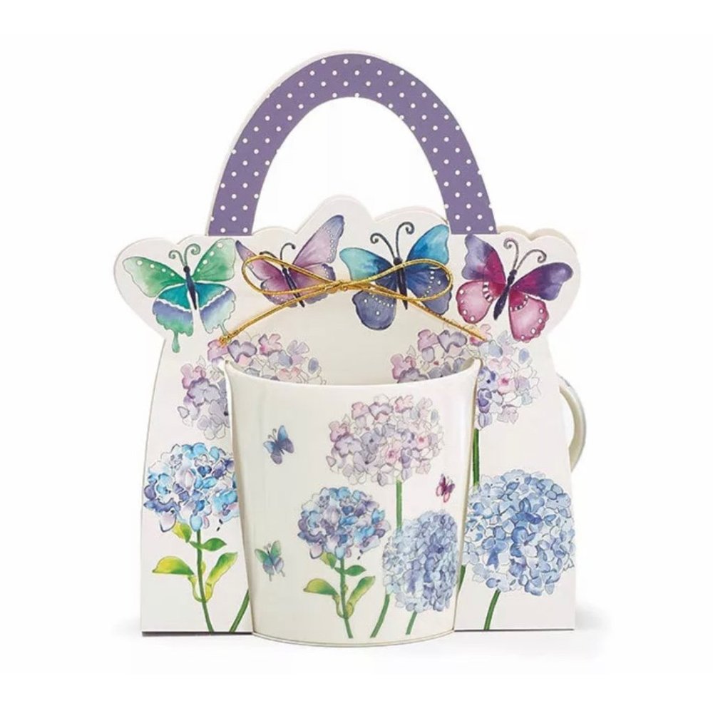 Hydrangea Mug with Gift Caddy